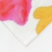 すべての私のハートの甘い水彩画のカスタムの愛U フリースブランケット (角)