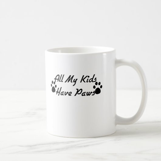 すべての私の子供は足を持っています コーヒーマグカップ (右)