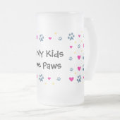 すべての私の子供子供は足を持っています フロストグラスビールジョッキ (正面右)