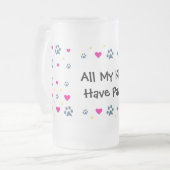 すべての私の子供子供は足を持っています フロストグラスビールジョッキ (正面左)