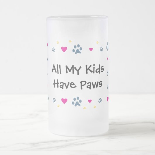 すべての私の子供子供は足を持っています フロストグラスビールジョッキ (中央)