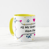 すべての私の孫孫は足を持っています マグカップ (正面左)