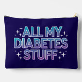 すべての私の糖尿病物 アクセサリーポーチ (裏面)