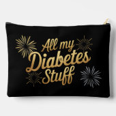 すべての私の糖尿病物 アクセサリーポーチ (裏面)