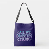 すべての私の糖尿病物 クロスボディバッグ (裏面)