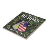 すべての私の英雄の衣服のドッグタッグ-迷彩柄 タイル (側面)