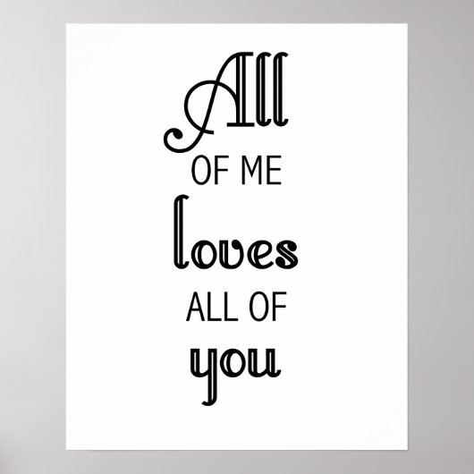 すべての私は、すべてのプリントやポスターを愛する ポスター (正面)