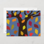 すべての秋ダウン ポストカード (正面/裏面)