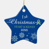 すべての移植カスタマイズ年のクリスマス セラミックオーナメント (正面)