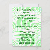 すべての種類のおもしろいファミリ懇親会パーティの招待状 招待状 (裏面)