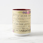 すべての種類の勝利 – JamesAllen引用文マグ ツートーンマグカップ (中央)