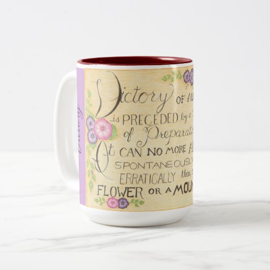 すべての種類の勝利JamesAllen (薄紫)マグカップ ツートーンマグカップ (正面左)