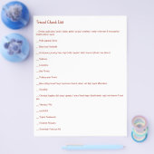 すべての種類の旅行のための究極の旅行チェックリスト チラシ (シングル)