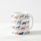 すべての種類の犬 コーヒーマグカップ (正面右)