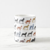 すべての種類の犬 コーヒーマグカップ (中央)