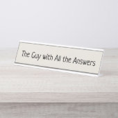 すべての答えの人 デスクネームプレート (正面)