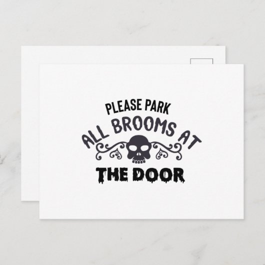 すべての箒をドアに置いて ポストカード (正面/裏面)