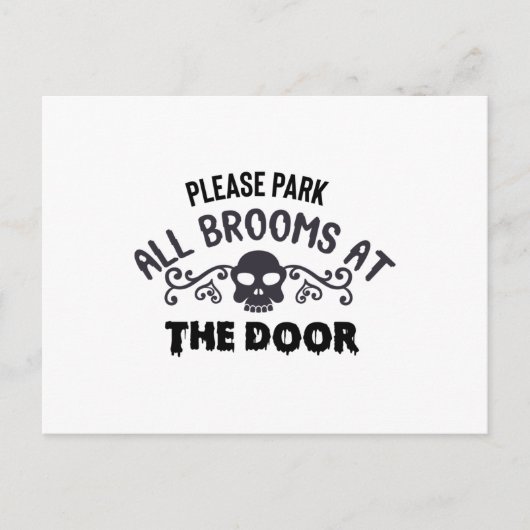 すべての箒をドアに置いて ポストカード (正面)