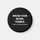 すべての算数感謝していの先生を表示 マグネット (正面)