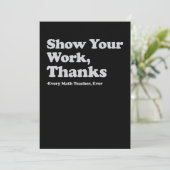 すべての算数感謝していの先生を表示 招待状 (スタンド正面)