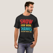 すべての算数感謝してい先生を表示する Tシャツ (正面フル)