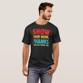 すべての算数感謝してい先生を表示する Tシャツ (正面フル)
