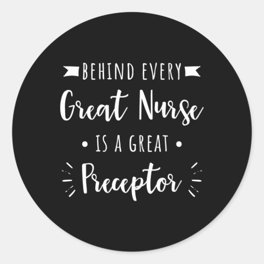 すべての素晴らしナースの後ろに素晴らしは ラウンドシール (正面)