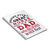 すべての素晴らしナースの背後にはパパ信じ ノートブック (右側)