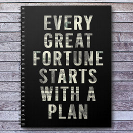 すべての素晴らしフォーチュンやる気を起こさせる引用文 ノートブック
