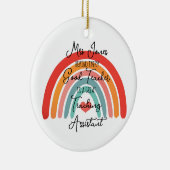 すべての素晴らし先生はTAのア素晴らしイド教えだ セラミックオーナメント (右)