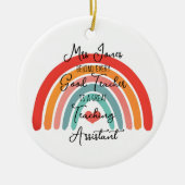 すべての素晴らし先生はTAのア素晴らしイド教えだ セラミックオーナメント (正面)