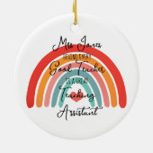 すべての素晴らし先生はTAのア素晴らしイド教えだ セラミックオーナメント (裏面)