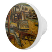 すべての素晴らし絵画はワンブラシストークから始まる セラミックノブ (右)