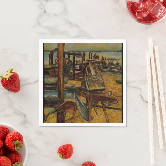 すべての素晴らし絵画はワンブラシストークで始まる スタンダードカクテルナプキン (インサイチュ)