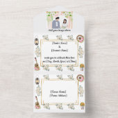 すべての素朴な結婚式の招待 オールインワン招待状 (内側)