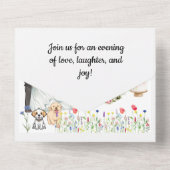 すべての素朴な結婚式の招待 オールインワン招待状 (裏面)