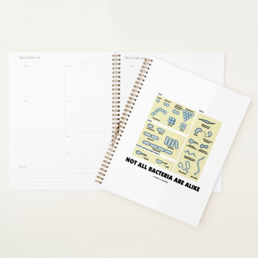 すべての細菌が細菌形態学と同じではない プランナー手帳 (ディスプレー)