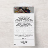 すべての結婚式の招待 オールインワン招待状 (内側)