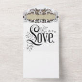 すべての結婚式の招待 オールインワン招待状 (内側)