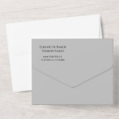 すべての結婚式の招待 オールインワン招待状 (裏面)