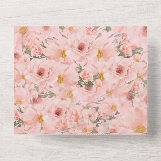 すべての結婚式の招待 オールインワン招待状 (裏面)