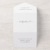 すべての結婚式の招待 オールインワン招待状 (外側)