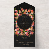 すべての結婚式の招待 オールインワン招待状 (内側)