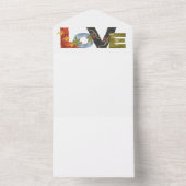 すべての結婚式の招待 オールインワン招待状 (内側)