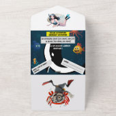 すべての結婚式の招待 オールインワン招待状 (外側)