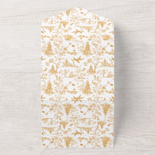 すべての結婚式の招待 オールインワン招待状 (外側)