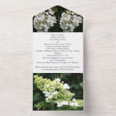 すべての結婚式の招待 オールインワン招待状 (内側)