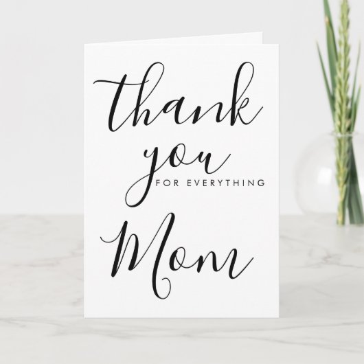 すべての編集可能なmomカードに感謝 カード (正面)