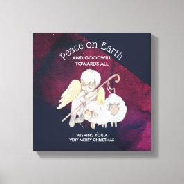 すべての羊飼いに対する地上の平和と親善 キャンバスプリント