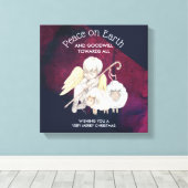 すべての羊飼いに対する地上の平和と親善 キャンバスプリント (インサイチュ (ウッドフロア))